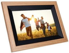Rollei Smart Frame WiFi 105, 10,1", dřevo, hnedá
