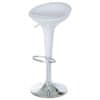 - barová stolička, plast biely/chróm - AUB-9002 WT