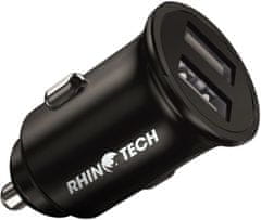 RhinoTech nabíječka do auta LITE MINI, 2x USB-A, 24W, čierna