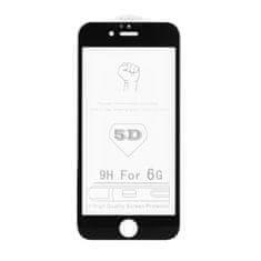 Carbon Ochranné tvrzené temperované 5D sklo pro iPhone 6 4,7´´, černá 20385