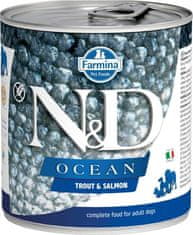N&D OCEAN Dog konz. Trout & Salmon 285 g