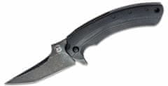 Fox Knives FX-537 BR /BASTINELLI GECO FOLDING KNIVES N690 STAINLESS STEEL BLD, TITANIUM FRAME, G10 H