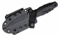 Fox Knives FX-647 S KNIVES TACTICAL ELEMENTUM DAGGER STAINLESS STEEL N690 BLD SERRATED,BLACK NAYLON