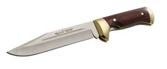 Muela PL-18R 180mm blade, big folder hunting knife, brass and wood handle