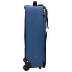 Vidaxl 5-dielna sada cestovnej batožiny modrá látka