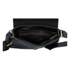 Paolo Bags Elegantná kožená crossbody kabelka Livia, čierna