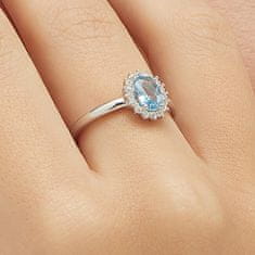 Brosway Elegantný strieborný prsteň Fancy Cloud Light Blue FCL74 (Obvod 54 mm)