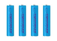 Esperanza Nabíjateľné batérie EZA102B ni-mh aaa 1000 mAh 4ks modré