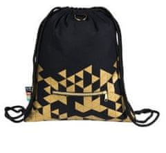 BAMBINO batoh na šnúrku čierno-zlatý