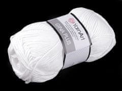 YarnArt Pletacia priadza Gina / Jeans Plus 100 g - (62) biela