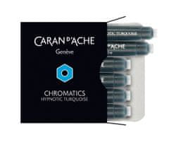 Caran´d Ache Atramentové bombičky "Chromatics", tyrkysová Hypnotic Turquoise, 8021.191