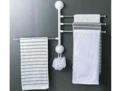 Sobex Otočný kúpeľňový držiak na uteráky 4 ramená