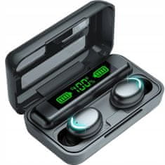 AFF  3770 Bezdrôtové slúchadlá F9 TWS Bluetooth 5.0 - Powerbanka čierna