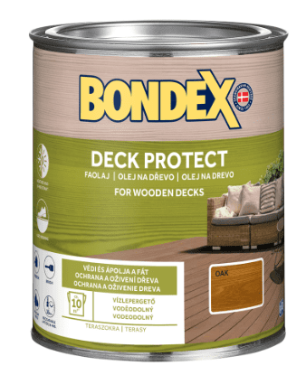 Bondex  BONDEX DECK PROTECT - Ochranný syntetický napúšťací olej nut brown 0,75 L