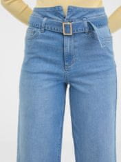 Orsay Svetlomodré dámske džínsy so širokými nohavicami 38