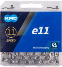 KMC řetěz E11 stříbrný 122čl. BOX