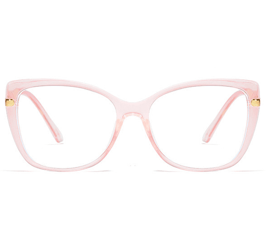 VeyRey Dámske okuliare blokujúce modré svetlo Essynwen Cat-Eye Ružová Universal