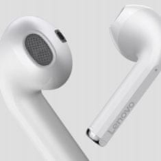 TopKing Bezdrôtové slúchadlá do uší Lenovo LP2 biele