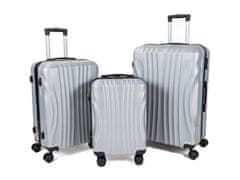 Mifex  Sada cestovnych kufrov V83, 3 kusy,M,L,XL, srebrny, TSA,