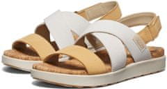 KEEN Dámske kožené sandále Elle Criss Cross 1028628 birch/curry (Veľkosť 40)