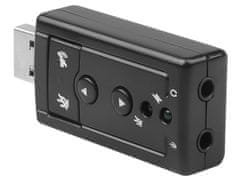 Sobex Zvuková karta usb 7.1 mikrofón konektor pre slúchadlá