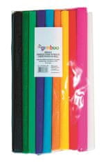 Gimboo Krepový papier - rolka 25 x 200 cm, mix farieb, 10 ks