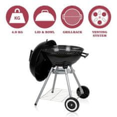 BBQ Collection Gril na drevené uhlie okrúhly 45 cm