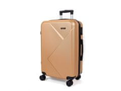 Mifex Cestovný kufor sredny V99, zlatý, TSA,68x43x25