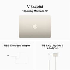 Apple MacBook Air 13, M3 8-core/8GB/512GB SSD/10-core GPU (MRXU3CZ/A), biela