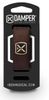 DTXL18 Damper extra large - Polyester iron tag - brown color