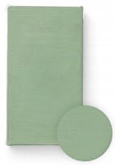 BOCIOLAND Prostěradlo do postýlky, bavlna, zelené, 120 x 60 cm