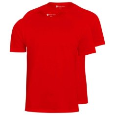  Pánske Tričko set 2 kusy červené Farba: červená, Veľkosť: S