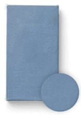 BOCIOLAND Prostěradlo do postýlky, bavlna, tmavě modré, 120 x 60 cm