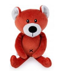 BalibaZoo Dětská plyšová hračka/mazlíček Medvídek 19 cm, cihlový
