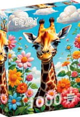 ENJOY Puzzle Roztomilá žirafka 1000 dielikov