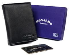 Pánska kožená peňaženka s priehradkou na zips
