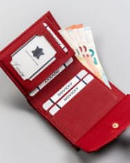 MILANO DESIGN Malá dámska peňaženka s háčikom a patentkou