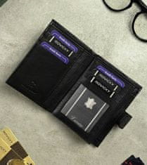 Klasická kožená peňaženka so zapínaním na cvok