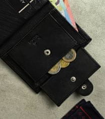 Klasická kožená peňaženka so zapínaním na cvok
