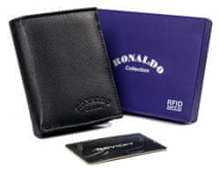 RONALDO Pánska kožená peňaženka s vreckom na karty