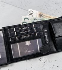 RONALDO Malá kožená pánska peňaženka bez zapínania