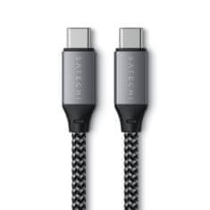 Satechi Nabíjací kábel USB-C - USB-C 100W, tmavosivý, 2 m
