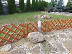 TopKing Záhradný plot plast 350x42 cm hnedý