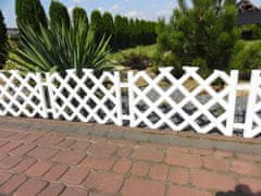 TopKing Záhradný plot plast 350x42 cm biely
