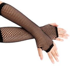 Dámske dlhé sieťované rukavice