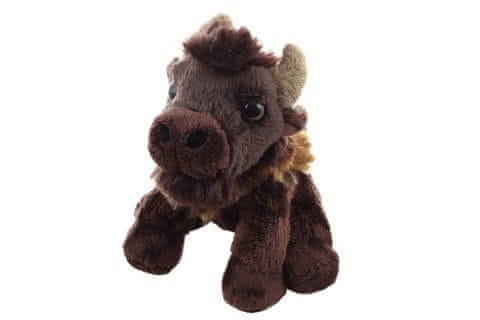 Uni-Toys Plyš bizón sediaci 13 cm ECO-FRIENDLY