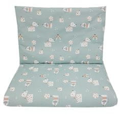EKO Bielizeň posteľná 2dielna bavlnená s potlačou Dogs Mint 40x60 cm, 90x120 cm