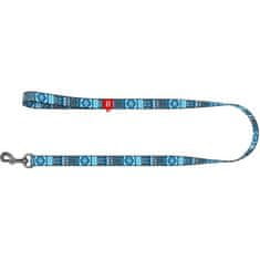 Collar Vodítko nylon 20mmx122cm WAUDOG Etno modré