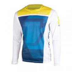 YOKO Motokrosový dres KISA modro / žltý XXL
