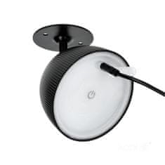 Kobi LED stolná lampa LIZBONA 3,5W CCT, 4 možnosti inštalácie, čierna